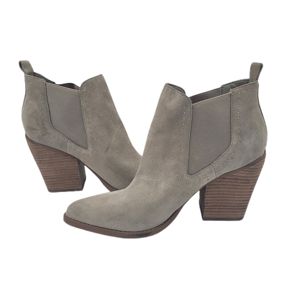 Marc fisher  Taupe / Gray nwots Suede bootie size 9 - Picture 1 of 15